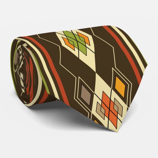 Ethiopian Tebeb Pattern Stropdas (Opgerold)