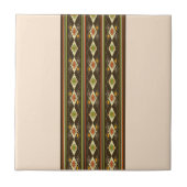 Ethiopian Tebeb Pattern Tegeltje (Voorkant)