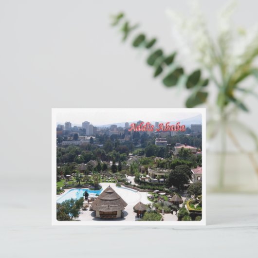 Ethiopië - Addis Abeba - Briefkaart (Staand voorkant)