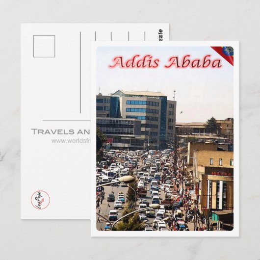 Ethiopië - Addis Abeba - het ustingcentrum - Briefkaart (Voorkant / Achterkant)