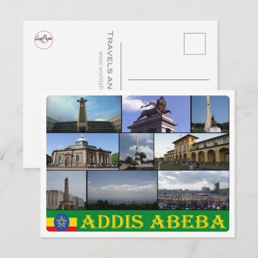 Ethiopië - Addis Abeba - Mozaïek - Briefkaart (Voorkant / Achterkant)