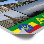 Ethiopië - Addis Abeba - Mozaïek - Poster (Hoek)