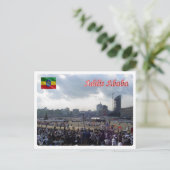 Ethiopië - Addis Abeba - plein Meskal - Briefkaart (Staand voorkant)