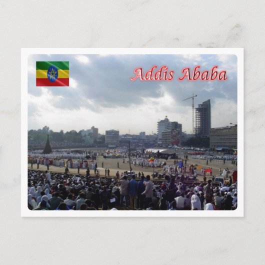 Ethiopië - Addis Abeba - plein Meskal - Briefkaart (Voorkant)