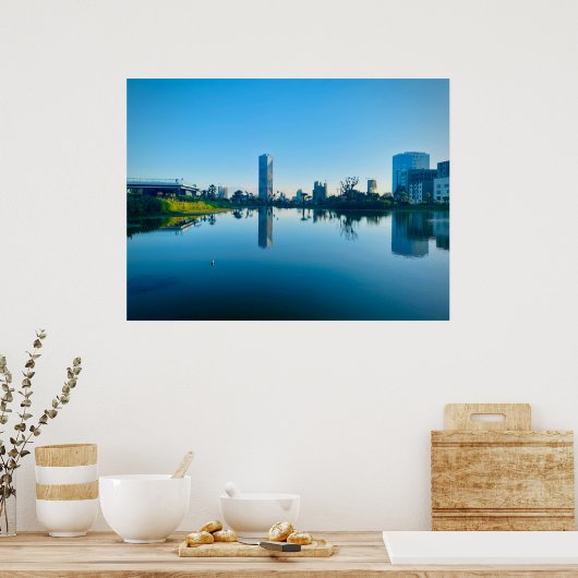 Ethiopië Addis Abeba Skyline Vriendschap Park Poster (Keuken)