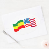 Ethiopië - Amerikaanse rechthoekige Sticker (Envelop)