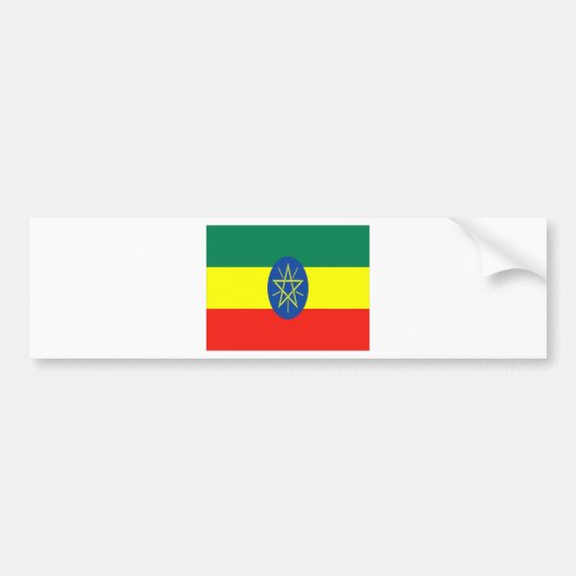 ethiopie bumpersticker (Voorkant)