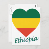Ethiopië (burgerlijk) - vlaggeschut briefkaart (Voorkant / Achterkant)