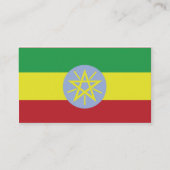 Ethiopië - Business Visitekaartje (Achterkant)