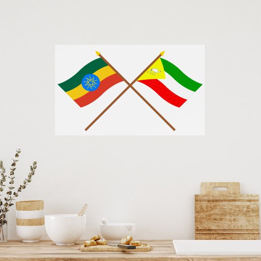 Ethiopië en de Somalische kruisvloed Poster (Keuken)