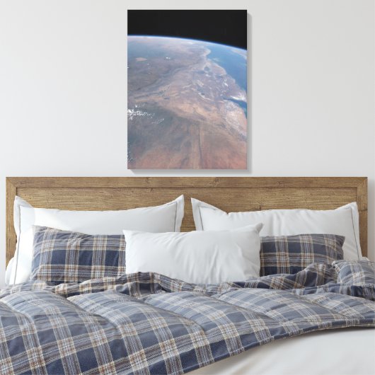 Ethiopië en een deel van het Rode Zee Canvas Afdruk (Insitu (Slaapkamer))