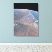 Ethiopië en een deel van het Rode Zee Canvas Afdruk (Insitu (Houten vloer))