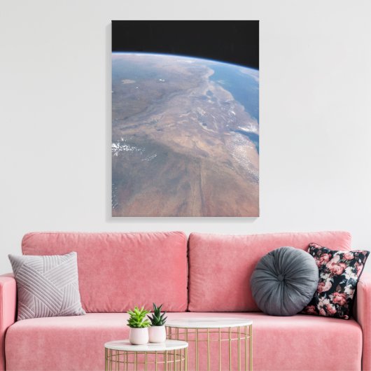 Ethiopië en een deel van het Rode Zee Canvas Afdruk (Insitu (Woonkamer))