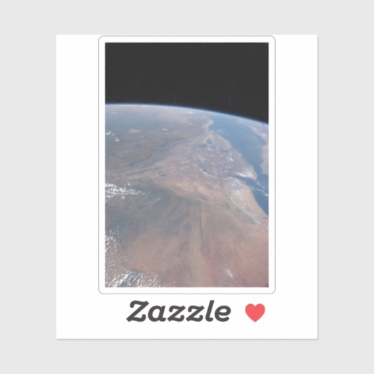 Ethiopië en een deel van het Rode Zee Sticker (Vel)