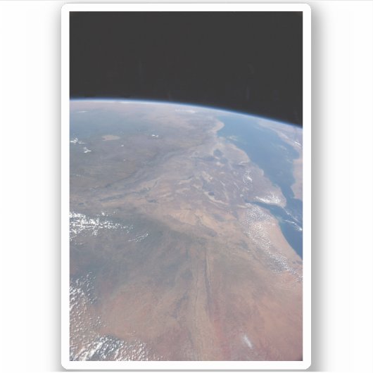 Ethiopië en een deel van het Rode Zee Sticker (Voorkant)