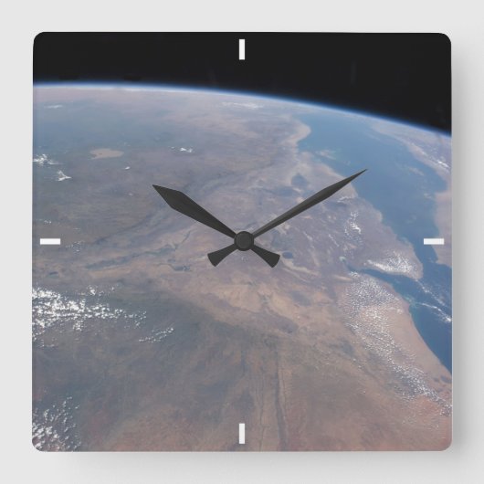 Ethiopië en een deel van het Rode Zee Vierkante Klok (Voorkant)