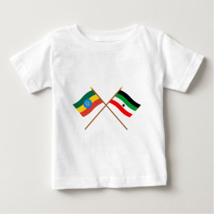 Ethiopië en Gambella Crossed Flags