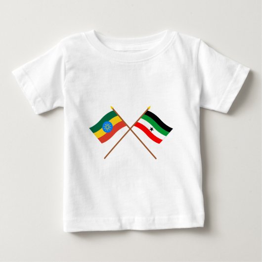 Ethiopië en Gambella Crossed Flags (Voorkant)
