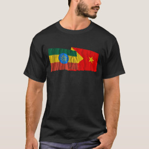 Ethiopië en Tigray Waving Flags T-shirt