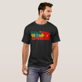 Ethiopië en Tigray Waving Flags T-shirt (Voorkant volledig)