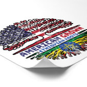 Ethiopië Ethiopian US American USA Verenigde State Poster (Hoek)