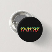 "Ethiopië" - "Ethiopië" (in het Amharic) Ronde Button 3,2 Cm (Voorkant /achterkant)