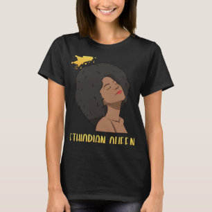 Ethiopië Ethiopiërs Vrouw Vlag Trots Liefde Prinse T-shirt