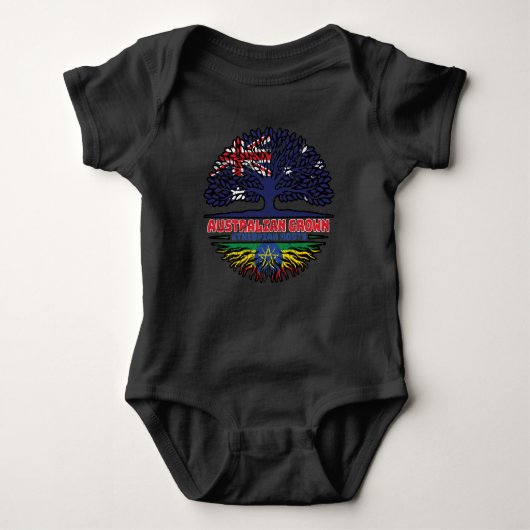 Ethiopië - Ethiopische Australiër - boomstammen Romper (Voorkant)