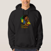 Ethiopië Ethiopische vlag Vlag Proud Love Melanin Hoodie (Voorkant)