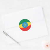 Ethiopië Fisheye Sticker (Envelop)