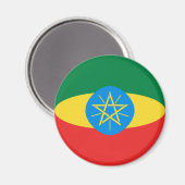 Ethiopië Fisheye Vlag Magneet (Voorkant / Achterkant)