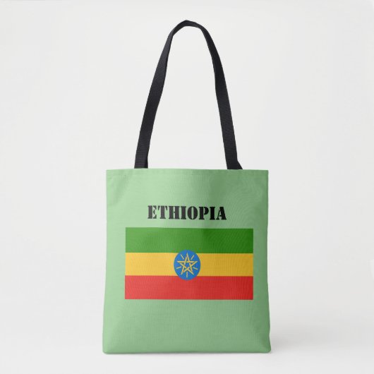 Ethiopië Flag Africa Canvas tas (Voorkant)