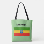 Ethiopië Flag Africa Canvas tas (Achterkant)