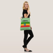 Ethiopië Flag Africa Canvas tas (Op model)