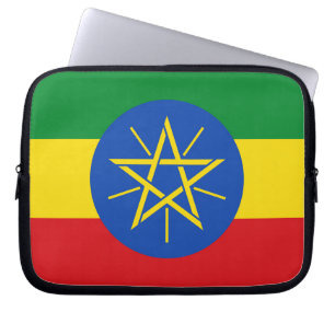 Ethiopië Flag Laptop Sleeve
