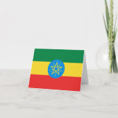 Ethiopië Flag Notecard Kaart (Voorkant)