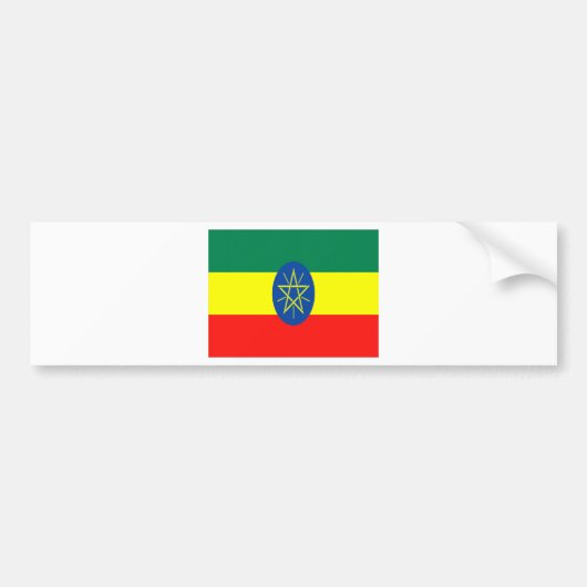 Ethiopië - geloof en hoop bumpersticker (Voorkant)