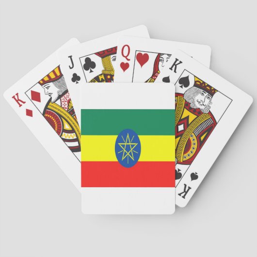 Ethiopië - geloof en hoop pokerkaarten (Achterkant)