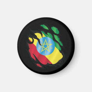 Ethiopië Geripte vlag Magneet