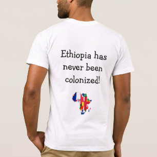 Ethiopië is nog nooit gekoloniseerd! t-shirt