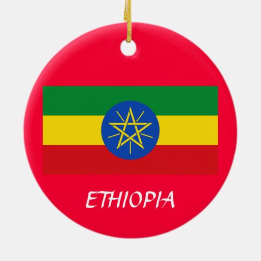 ETHIOPIË — Keramisch kerstversiering Ornament (Achterkant)