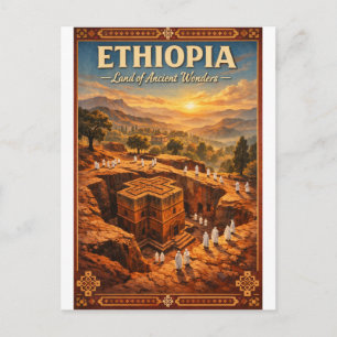 ETHIOPIË – Land van Oude Wonderen Briefkaart