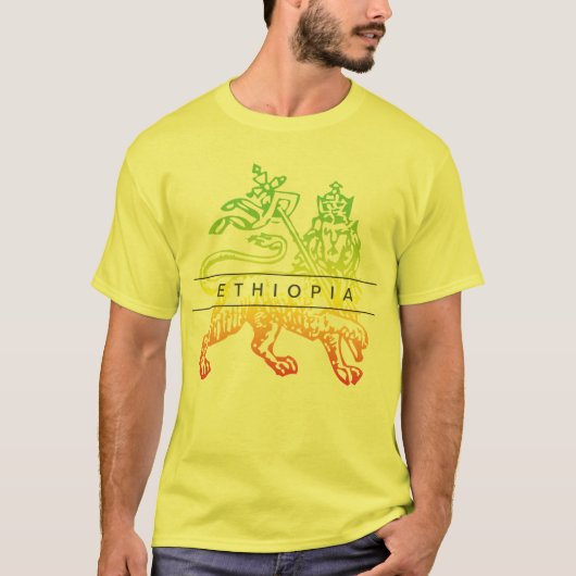 Ethiopië Lion Judah T-shirt (Voorkant)
