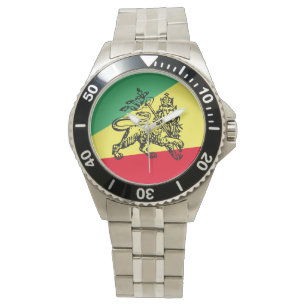 Ethiopië Rasta Leeuw van Juda Accessoire Ethiopië Horloge