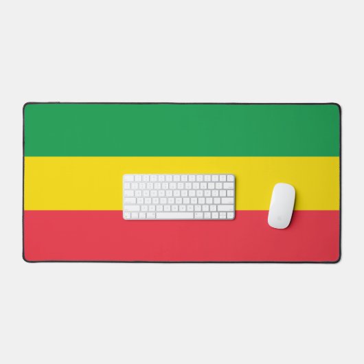 Ethiopië Rasta Vlag Bureaumat (Keyboard & Muis)