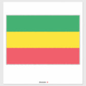 Ethiopië Rasta Vlag Extra Grote Sticker (Vel)