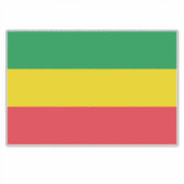 Ethiopië Rasta Vlag Extra Grote Sticker (Voorkant)