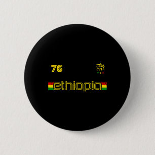 Ethiopië -reggae Rastafari Jamaica Voetbal S Ronde Button 5,7 Cm