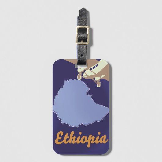 Ethiopië reisposter bagagelabel (Voorkant (verticaal))