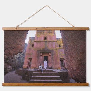 Ethiopië Rock-Hewn Kerken Lalibela Bete Giyorgis Hangend Wandkleed